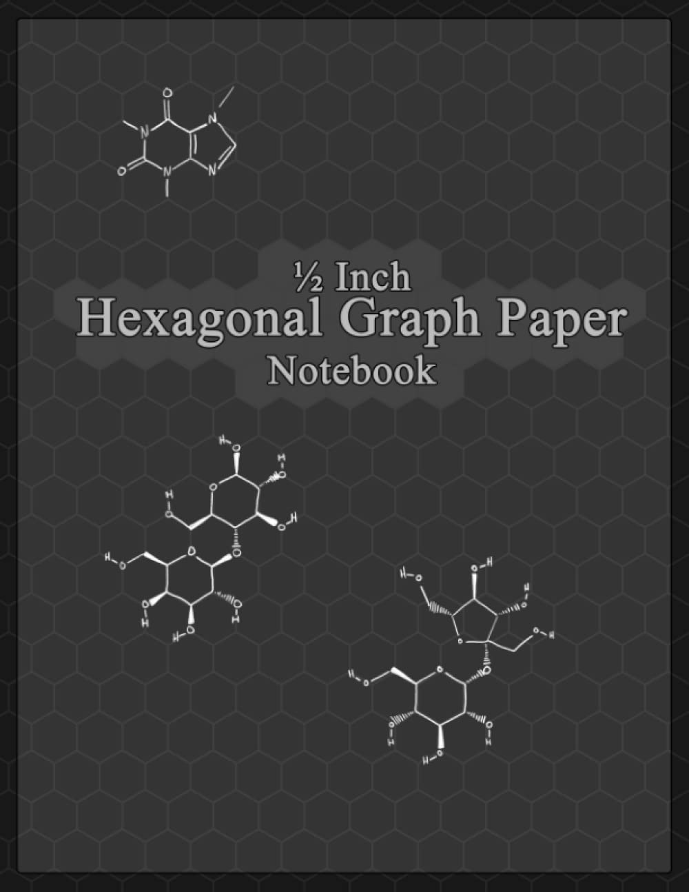 Buy Hexagonal Graph Paper horizontally aligned 1/2 Inch hexagon for
