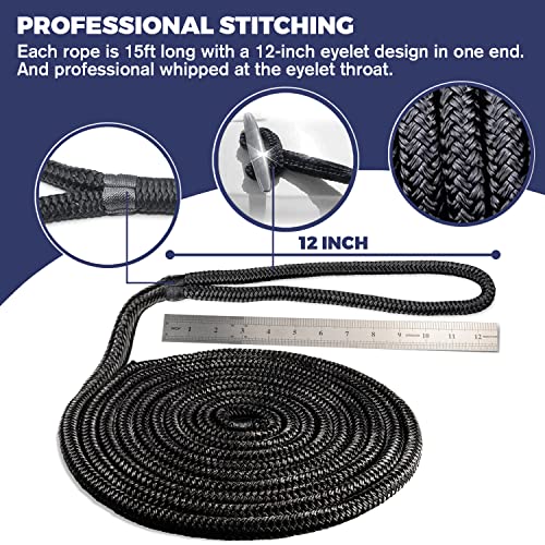 Image of Double Braided Nylon Dock Line, Exceptional Nylon Rigging Line, Highly Dock line and Oil Resistance