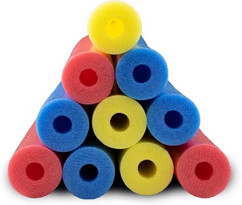 In The Swim Paquete de 20 fideos de piscina jumbo de 3 pulgadas de diámetro, fideos de espuma grandes suaves para mayor flotabilidad, dispositivo de