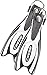 Cressi Frog Plus Open Heel Scuba Diving Fins, Black/White L/XL