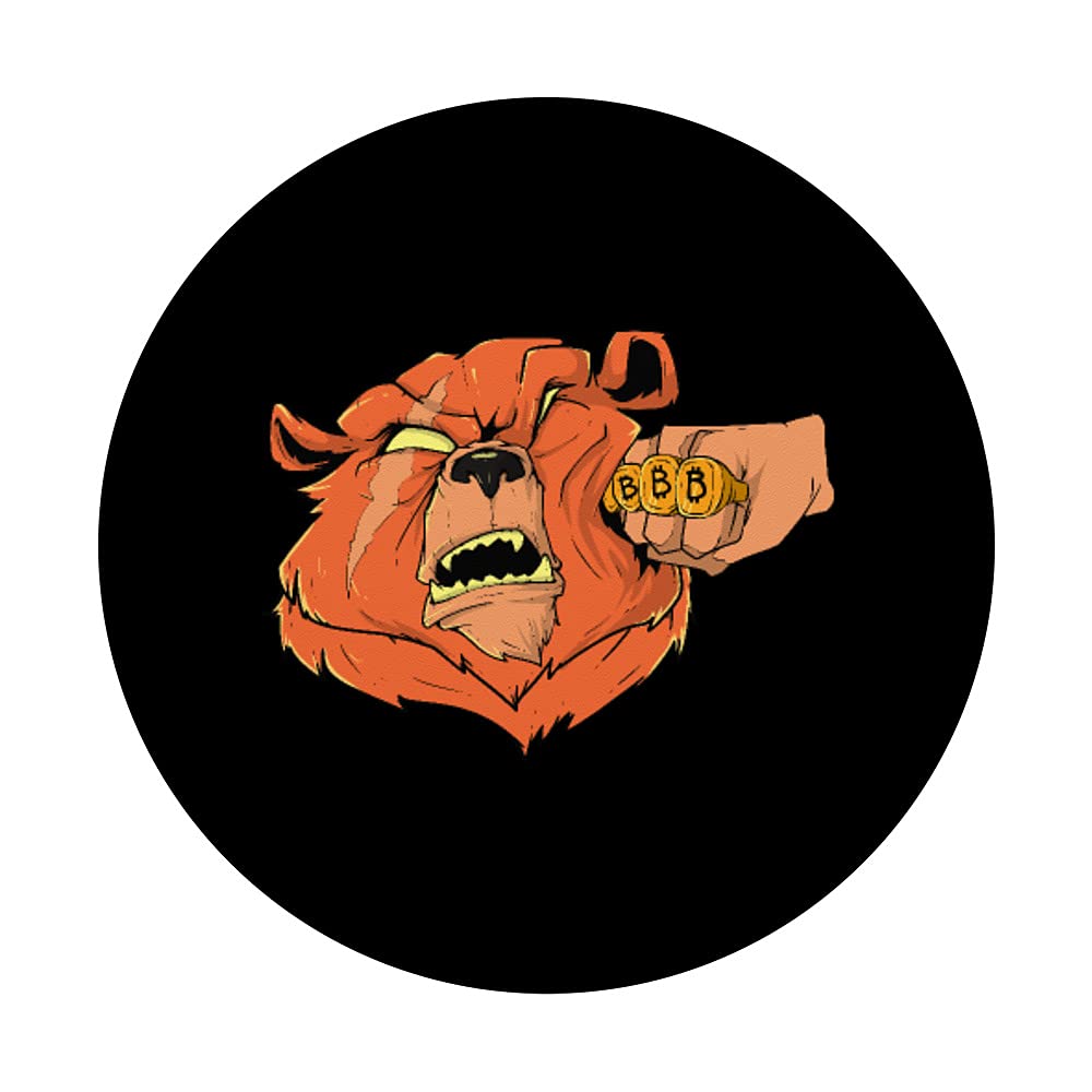 Amazon.com: Bitcoin Bear Artwork Funny Crypto Meme for Bitcoin Fans  PopSockets Swappable PopGrip : Cell Phones & Accessories