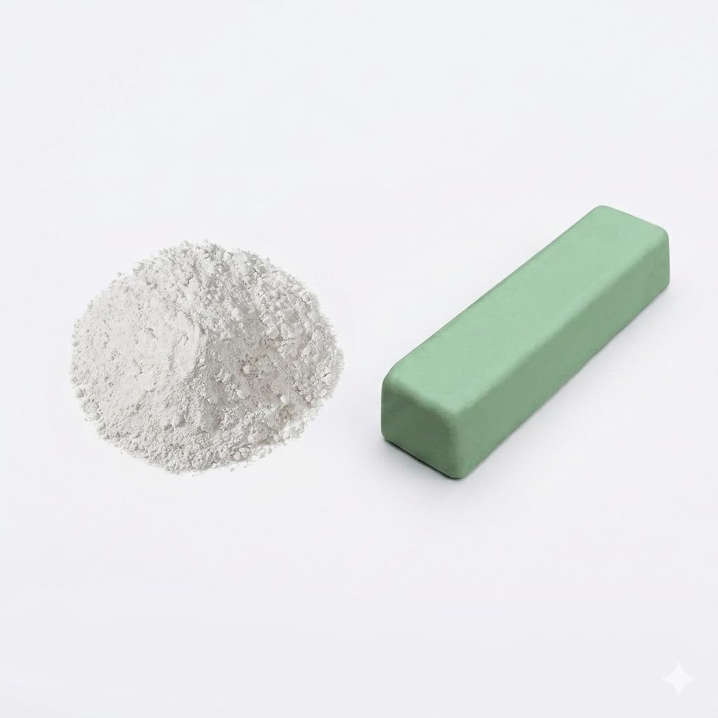 Buffing Polishing Compound Rouge One Bar (Green) and Nickle Powder (200g)-image-9