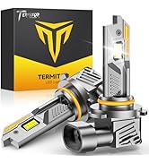 Termitor 9012/HIR2 Light Bulbs, 30000 Lumens Super Brighter 9012 Bulbs, 6500K Cool White, 1:1 Min...