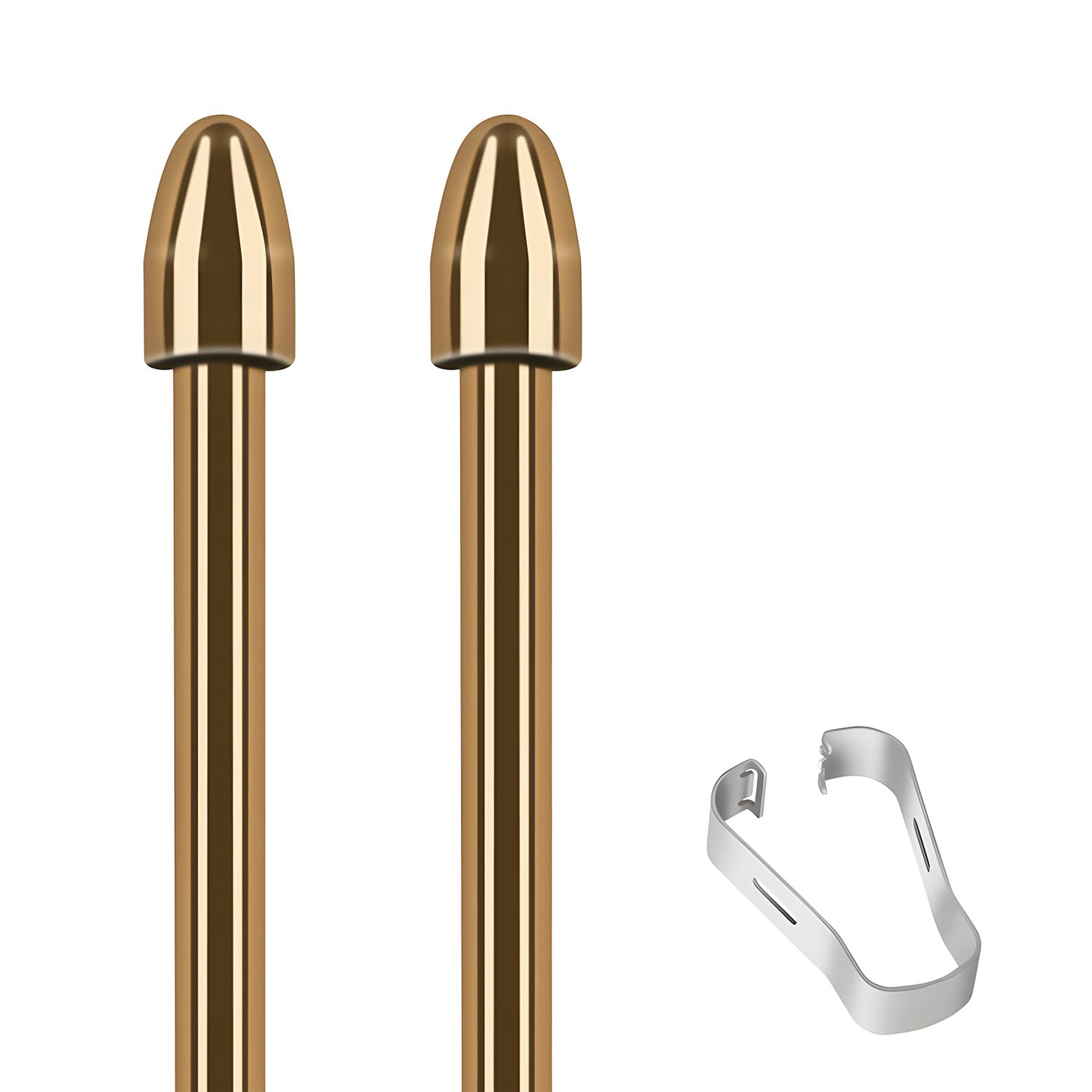 JoyzzzRemarkable 2 Marker Pen Tips, 2 Pcs Durable Titanium Alloy Metal Replacement Pen Tip, Pressure Sensitivity and Tilt Support, Replacement Marker Stylus Pen Tips for Remarkable 2 Tablet (Gold)