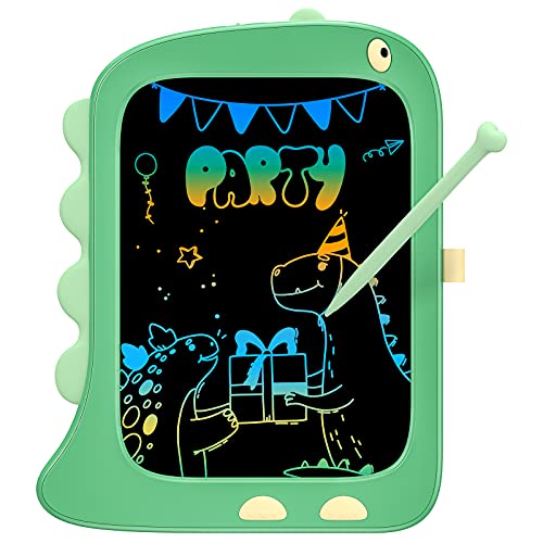 TEKFUN Tablet de Escritura LCD 8,5 Pulgadas, Tablero de Dibujo Pizarra Magnetica Infantils, Dinosaurio Juguetes Regalo Niña Niño de 3 4 5 6 Años Niños (Verde)