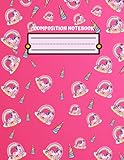 Composition Notebook: Beautiful unicorn | Writing paper for handwriting practice paper with line and dotted lines