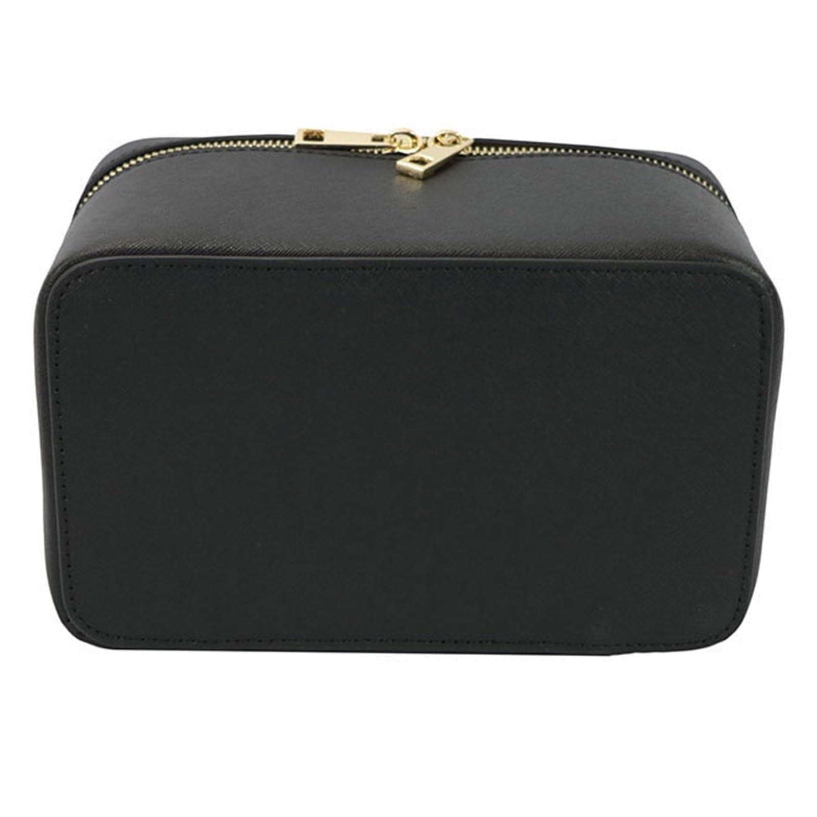 Borsa da viaggio for cosmetici in pelle di vacchetta da donna, organizer portatile for trucchi, borsa for cosmetici for donne e uomini(Wine red)