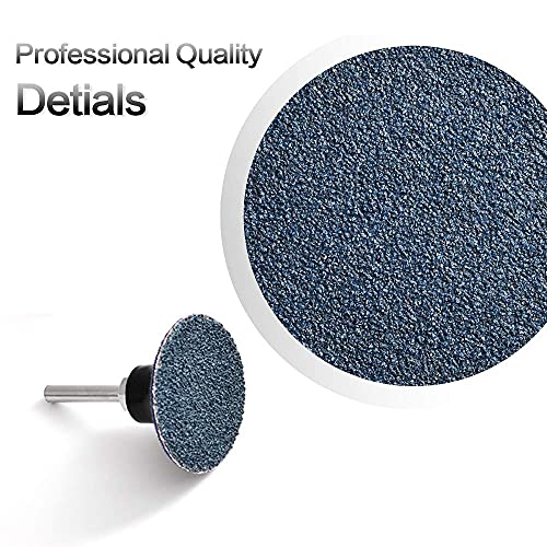 Tshya Roll Lock Disc, 50 Pcs 2 inch Die Grinder Sanding Discs, Zirconia Coated 36/60/80 Grit for Surface Prep (MixUp) - Thumbnail 3