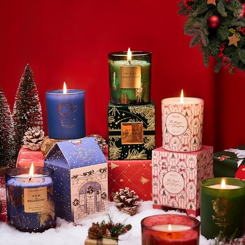 Bougie parfumée Noël pain d'épices cadeaux de Noël de soja 210g - 6
