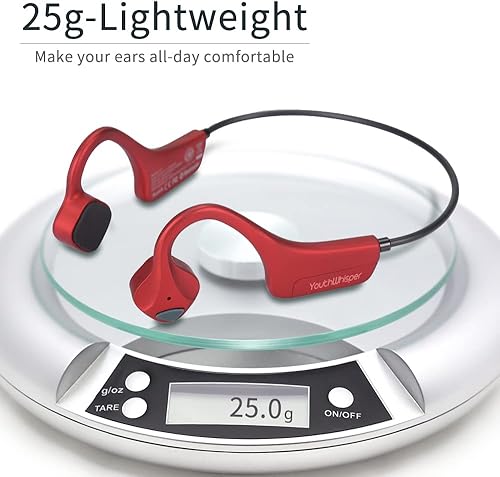 Miniatura 3 de YouthWhisper - Auriculares inalámbricos de conducción ósea Bluetooth, auriculares inalámbricos de oreja abierta, auriculares deportivos con