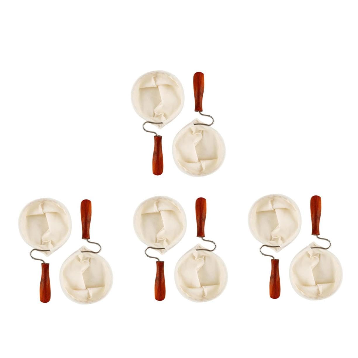 8 Stck. Wiederverwendbarer Flanell Kaffeefilter mit Rutschfestem Holzgriff Waschbarer Stofffilter für Kaffee Tee und Getränke Teiliges Vielseitiges Kaffeezubehör für Zuhause und