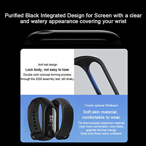 Smartwatch Xiaomi Mi Band 3 a Prova d'Água OLEDTouch Preto