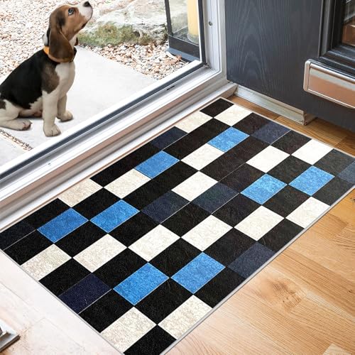 Tapis de passage lavable en machine avec dossier antidérapant