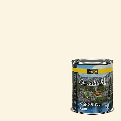 Miniatura 4 de Rodda Paint CASCADIA ZERO - Pintura e imprimación semibrillante para interiores en uno, cuarto de galón, guante blanco