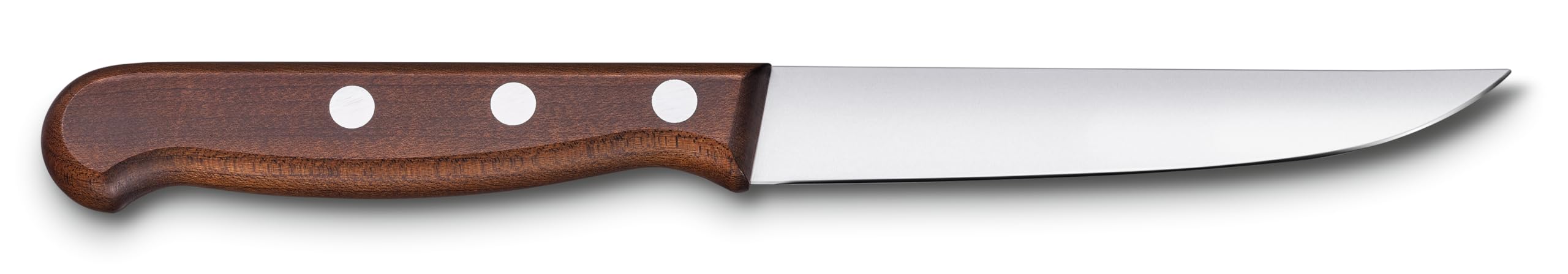 Victorinox Wood Steakmesser-Set, 2-tlg, Extra Scharfe Messer mit Geradem Schliff, Ahornholzgriff