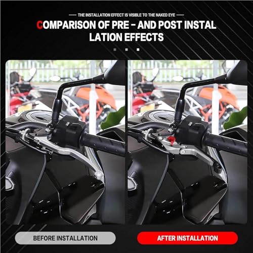 Manetas de freno y embrague ajustables para CFMOTO 700MT 2025 en color negro 7