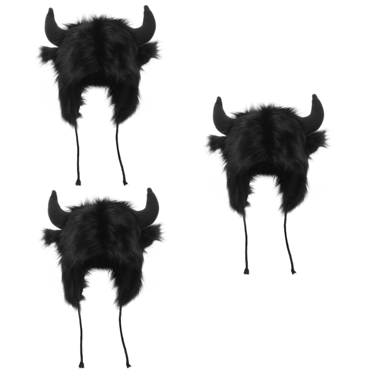 Homoyoyo Tapa Del Oído De Bocina Fiesta Divertido Sombrero Con Orejas De Animales Gorro De Disfraz De Animal Sombreros De Disfraces De Animales Sombrero De La Novedad Felpa Negro