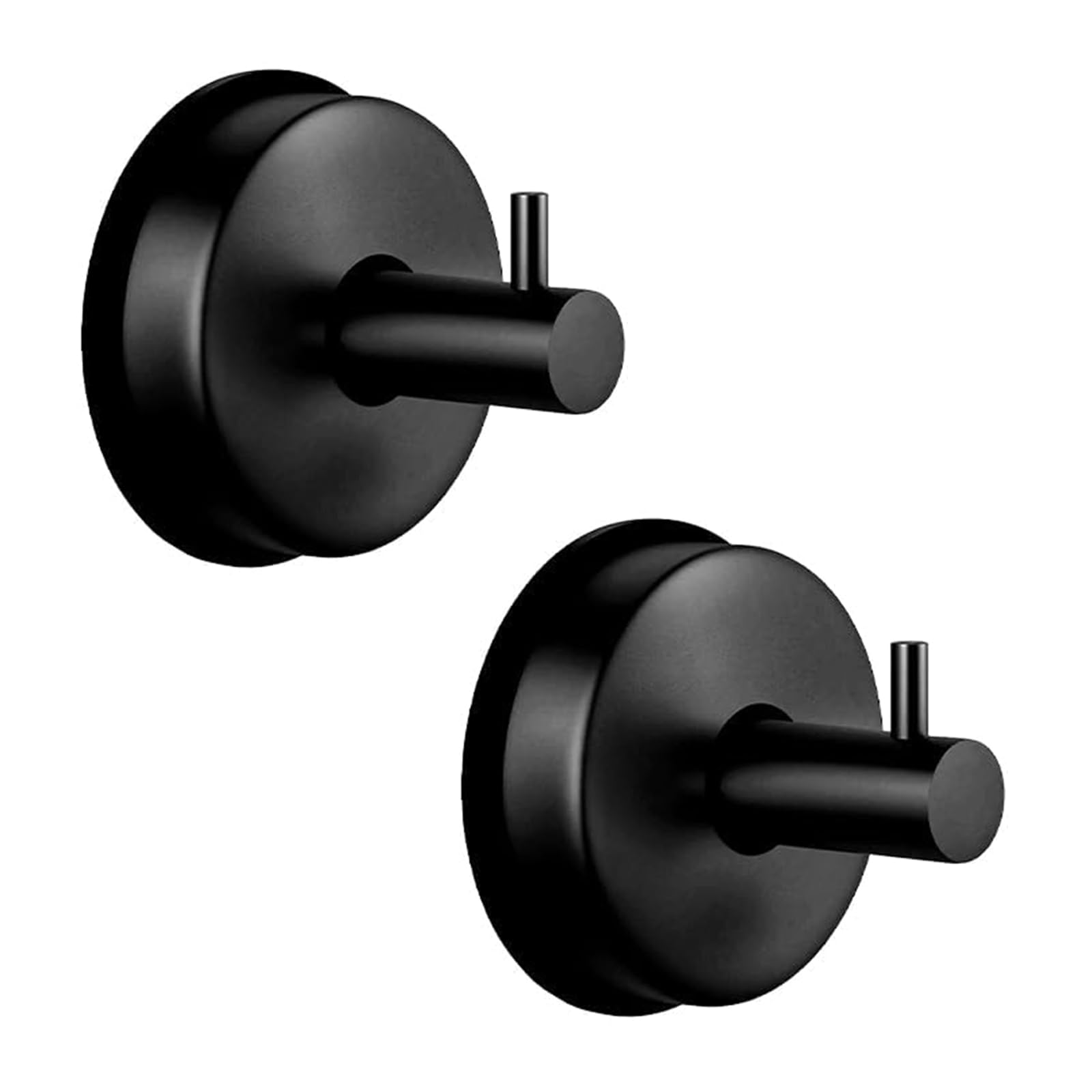 Hdoytxxm Black 2Pcs Vacuum Suction Cup Hooks For Towels Keys Hats Removable Wreath Holder Bathroom Kitchen Organizers Bathroom Kitchen Organizers