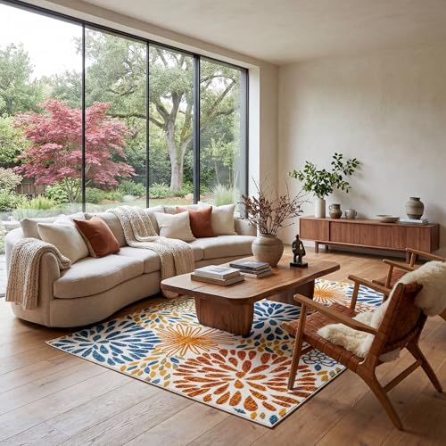 nuLOOM Monique Floral Indoor/Outdoor Area Rug, 9x12, Multi by nuLOOM - Image 2