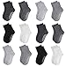 Lictin Baby Socken, Anti Rutsch Sportsocken Stoppersocken Kinder Anti Rutsch Socken 1-3 Jahre alt, Rutschfeste Socken für Baby Jungen Mädchen Kinder mit Box 6 Farben/12 Paare