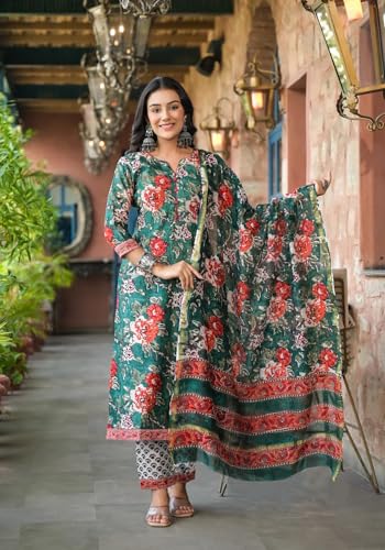 Image of FABNEX Kurta Set for Women | Women Kurta Set with Dupatta | Women Kurta Sets Kurtis | Women Kurta Pant Set (K-121)