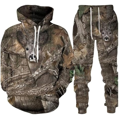 East-hai-buy Sweat-shirt Camouflage 2 Pièces Cover