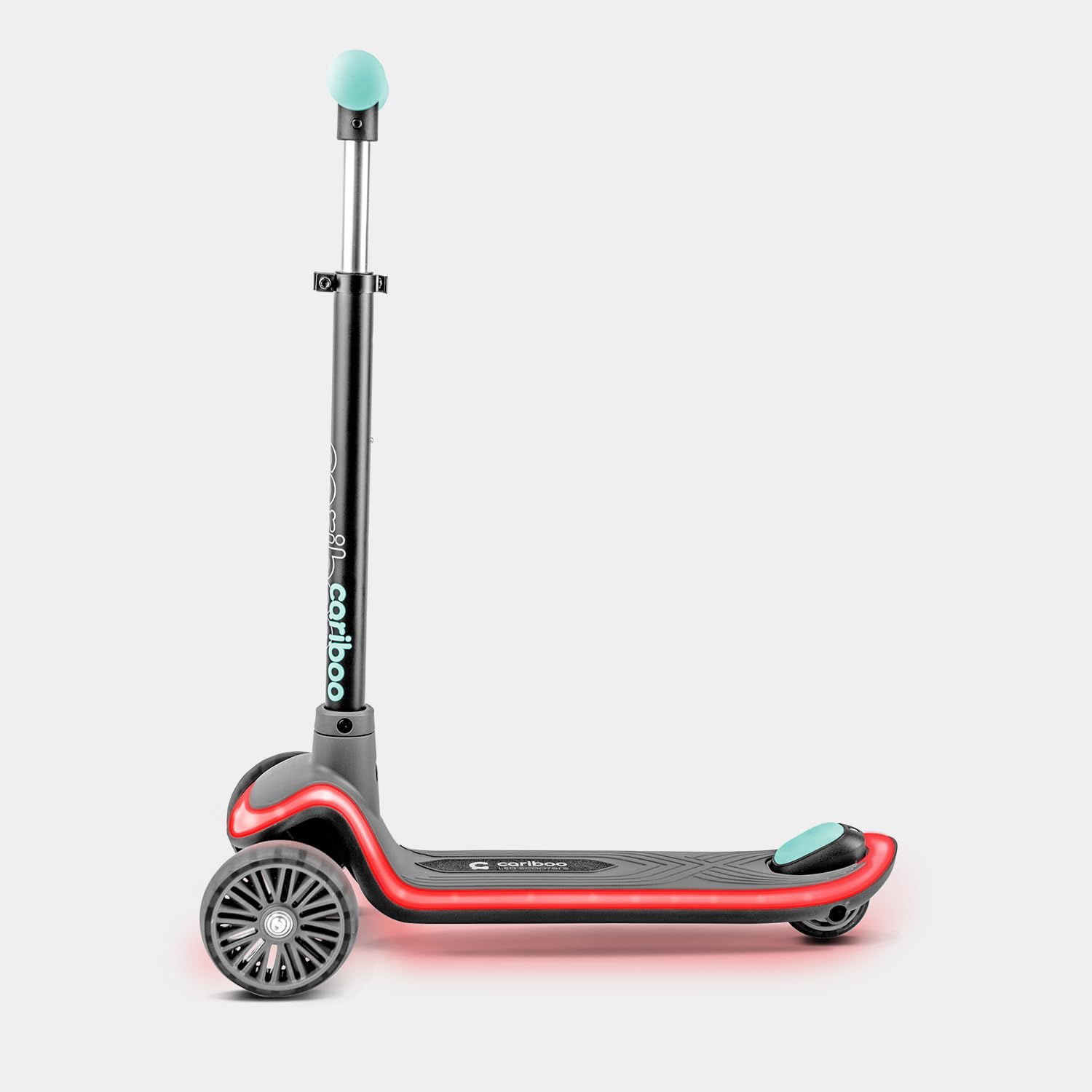 Cariboo Patinete Niño de 3 Años - Scooter con 3 Ruedas Manillar Ajustable en Altura LED Luces LEDstar