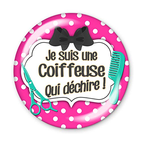 Miroir De Poche 56mm Coiffeuse Qui Dechire Idee Cadeau Anniversaire Noel Fete Divers Themes Famille Ami Collegue Profession Amazon Fr Produits Handmade