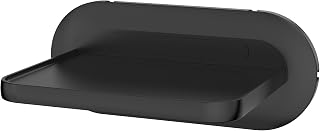PlusAcc Wall Mount for SHRAUW 5 (1/2/3rd Gen) - Second Smart Speaker Holder, Integrated Cable Management, Space Saving in the Living Room and Bedroom (Black)