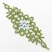 1 Pc Gleaming Wedding Applique Crystal Rhinestone Trim Ribbon Sash /Bridal Applique