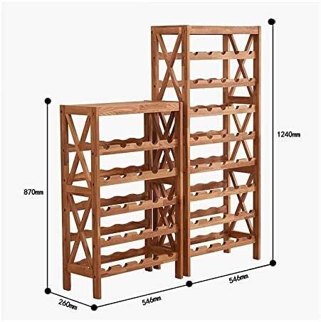 Soporte para Botellas de Madera Maciza 8 Capas miniatura 2