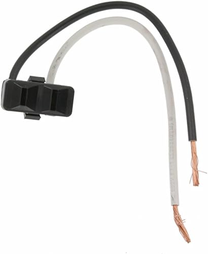 Leviton 15A, 125V, Snap-In Receptacle, Leads 14GA 6-Inch Long Wired, 1306, Black