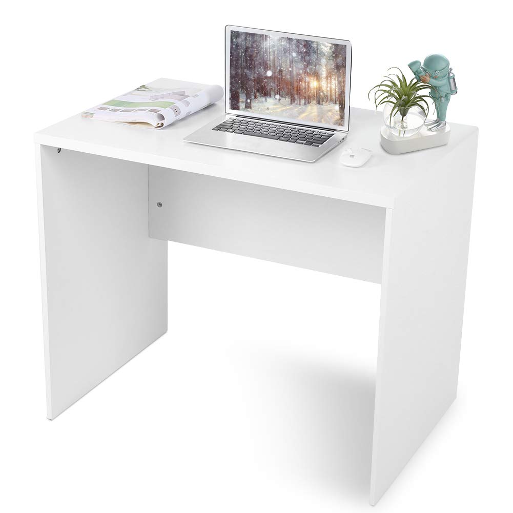 Modern Simple White Gloss PC Computer Desk Desktop Study Writing Desk for Home Office