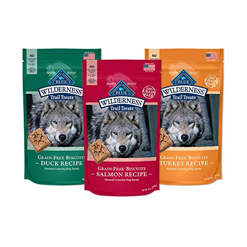 Blue Buffalo Wilderness Trail Treats High Protein Grain Free Crunchy Dog Biscuits Duck, Turkey, and Salmon 10-oz Variety… - Image 4