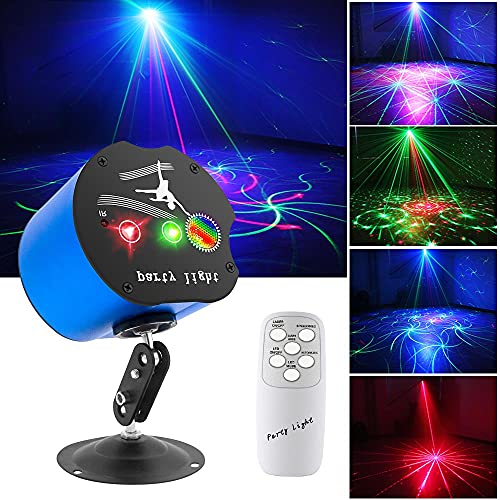 Dj Disco Stage Party Lights,Party Laser Lights,Disco Dj Lights Sound Activated Indoor Laser Light Rave Lights Strobe Light with USB for House Birthday Christmas