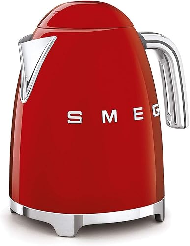 Miniatura 7 de SMEG KLF03NBUS - Hervidor de agua eléctrico estilo retro de los años 50 con apagado automático, base extraíble e indicador de agua, color azul