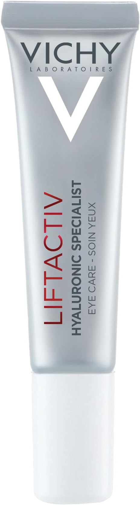 Liftactiv Hyaluronic Specialist Anti Wrinkle Firming Eye Cream With Caffeine, Hyaluronic Acid, Vitamin CG, and Rhamnose for Dark Circles, Puffiness and Wrinkles, 15ml