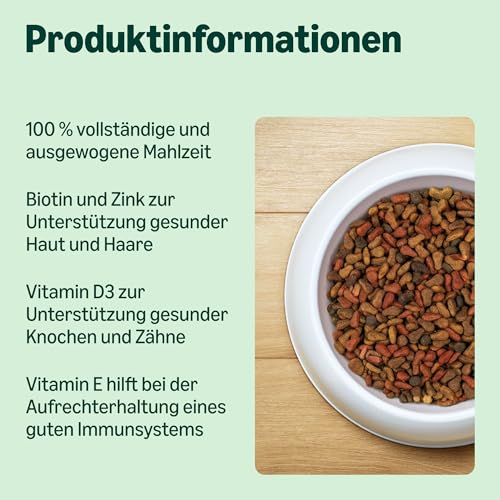 by Amazon – Vollwertiges Katzentrockenfutter mit Huhn, Pute und Gemüse, 1 Packung à 3,0kg (zuvor Our Essentials)