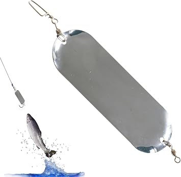 Metal Fishing Flashers, 4.5" Salmon Fishing Diving Board, 23g, Pack of 1