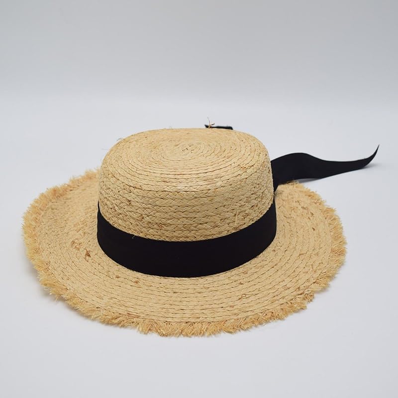 Lafite Hat Children's Strapping Sunshade Hat Beach Travel Shooting Hat4
