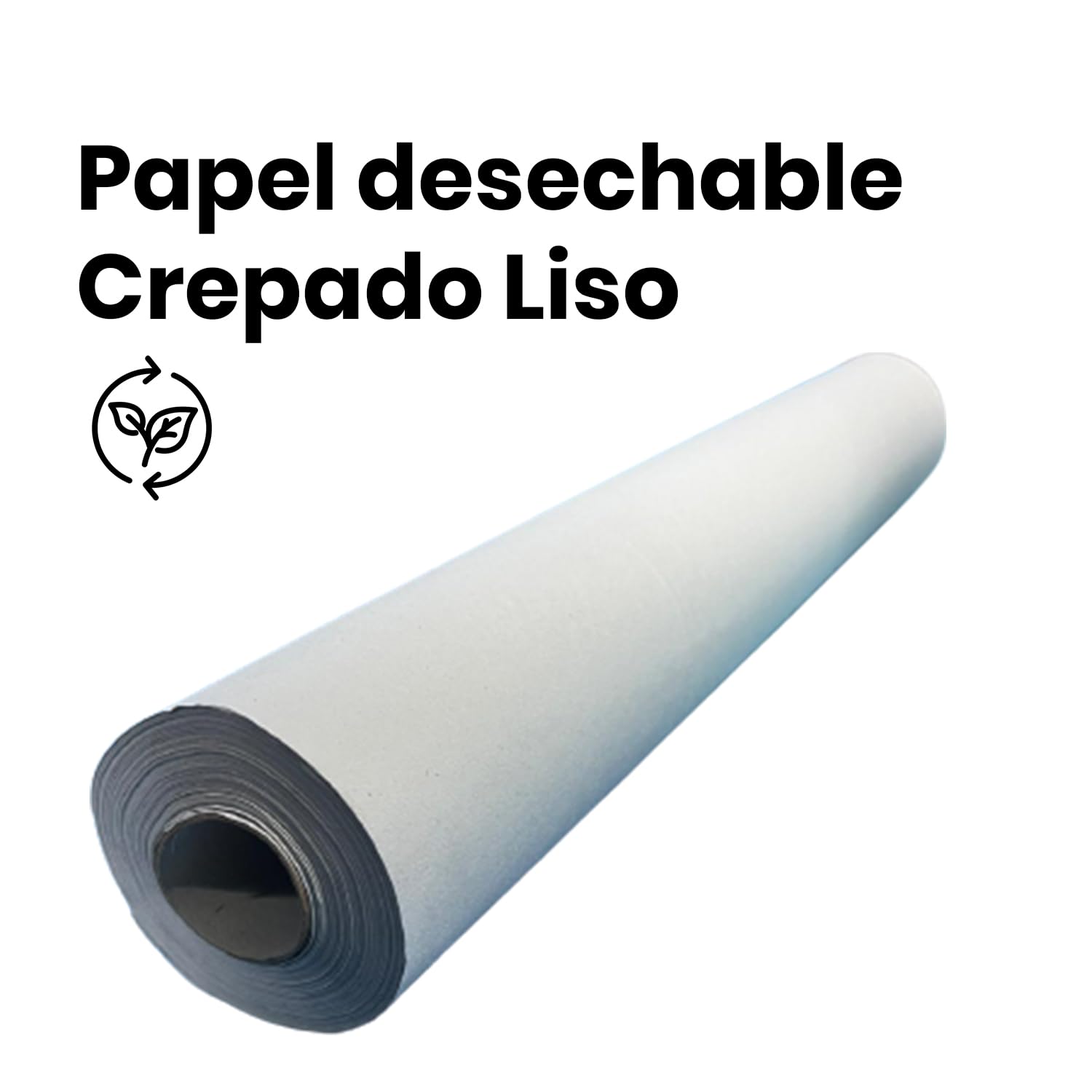 Rollo papel camilla Crepado Liso Blanco | Pack 8 rollos para masaje y estética 45gr/m² (8)