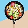 DUYHBAWRS Home Non-stick 28cm 30cm Wooden Handle Traditional Wok Super Cost-effective Scrambled Eggs Pan-free Pan Wok Pans(30cm) #3