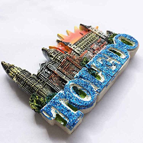 Magnete Frigorifero 3D Toledo Spagna – Cattedrale – Souvenir In Ceramica Fatto A Mano - 4