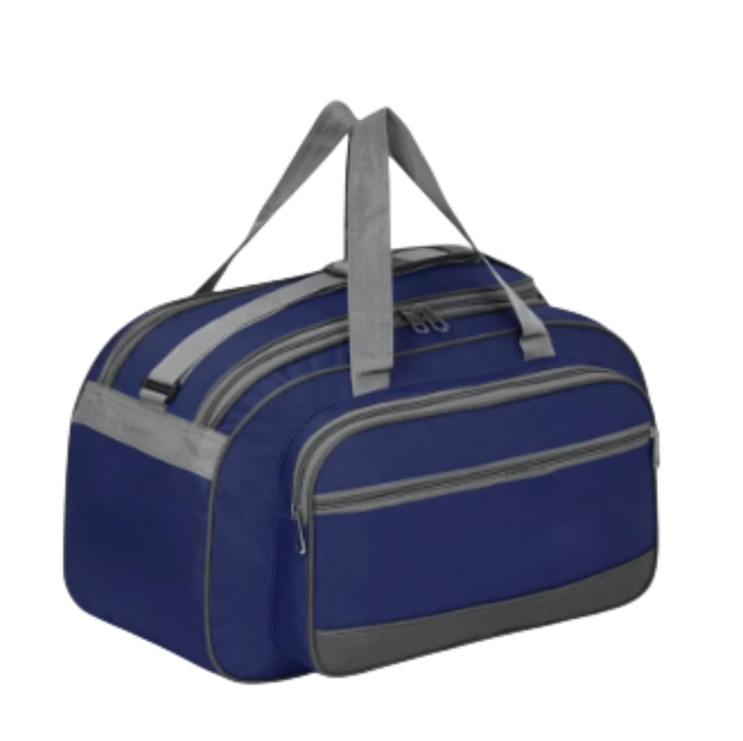 Gym Bag Navy Blue Medium Size with Multiple Pockets Easy to Carry.-picture-14