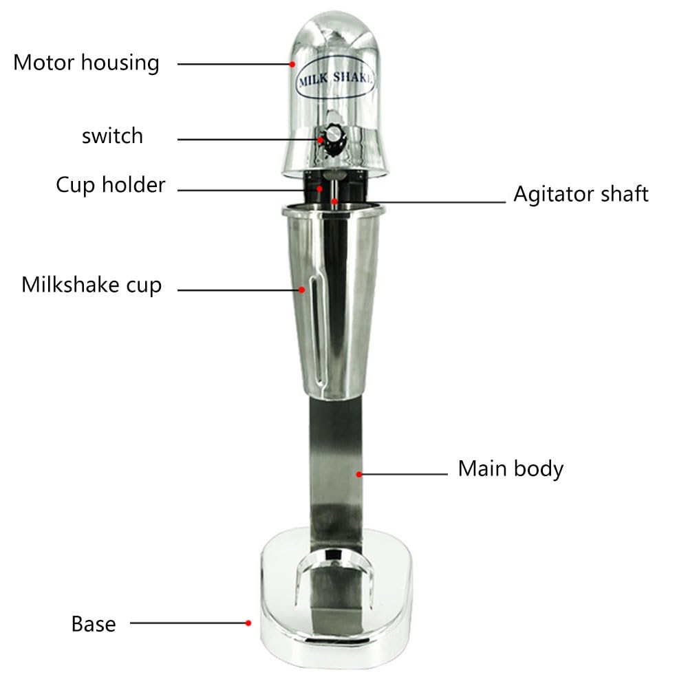 Doppia Testa Maker Markshake Macchina Da Shaker Al Latte Elettrico 2 Velocità Macchina Per Miscelatore Per Frullati Di Latte Elettrico Protein Shaker Per Frullati Cremosi Di Latte Proteici Cocktail