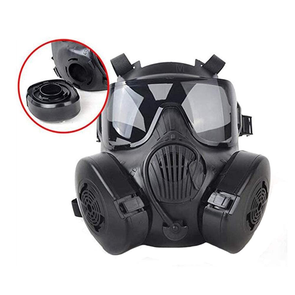 Respiratore integrale M50 Maschera per la testa integrale ventilativa, dedicata alla protezione della sicurezza pubblica, protezione con scatola filtro di sicurezza riutilizzabile per gli appassionati