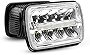 Nilight - 20014H LED Headlights 7x6 Rectangle LED Headlights 2PCS 45W Hi/Lo Beam w/DRL for Jeep Wrangler YJ Cherokee XJ Trucks 4X4 Offroad Headlamp Replacement, 2 Years Warranty