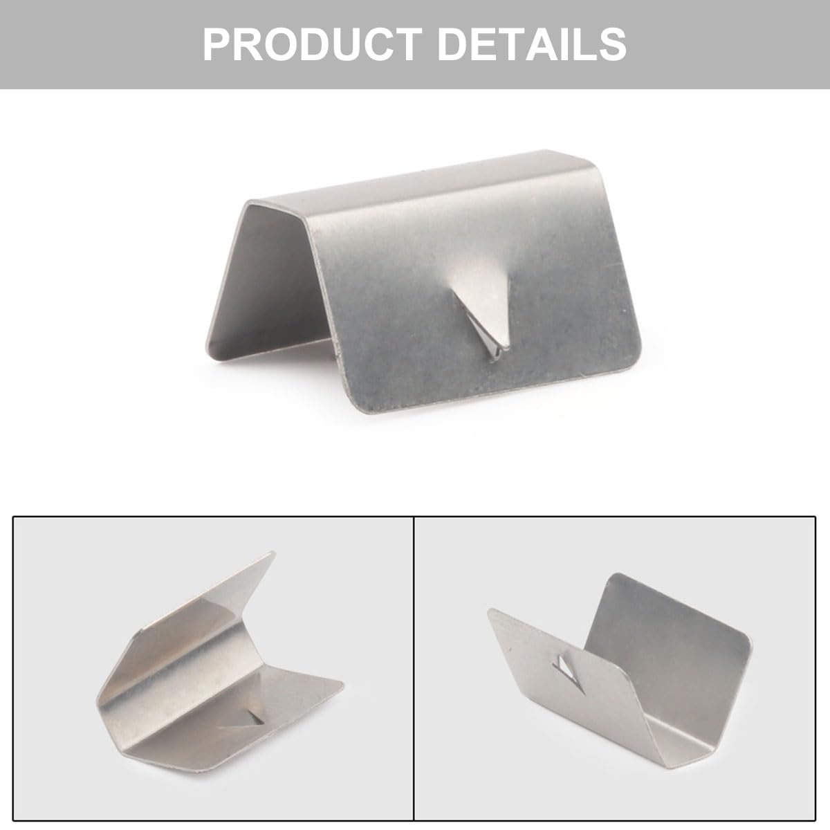 Clip Per Deflettori Auto In Acciaio Inox - Fissaggio Sicuro Per Deflettori Del Vento - Foto 2