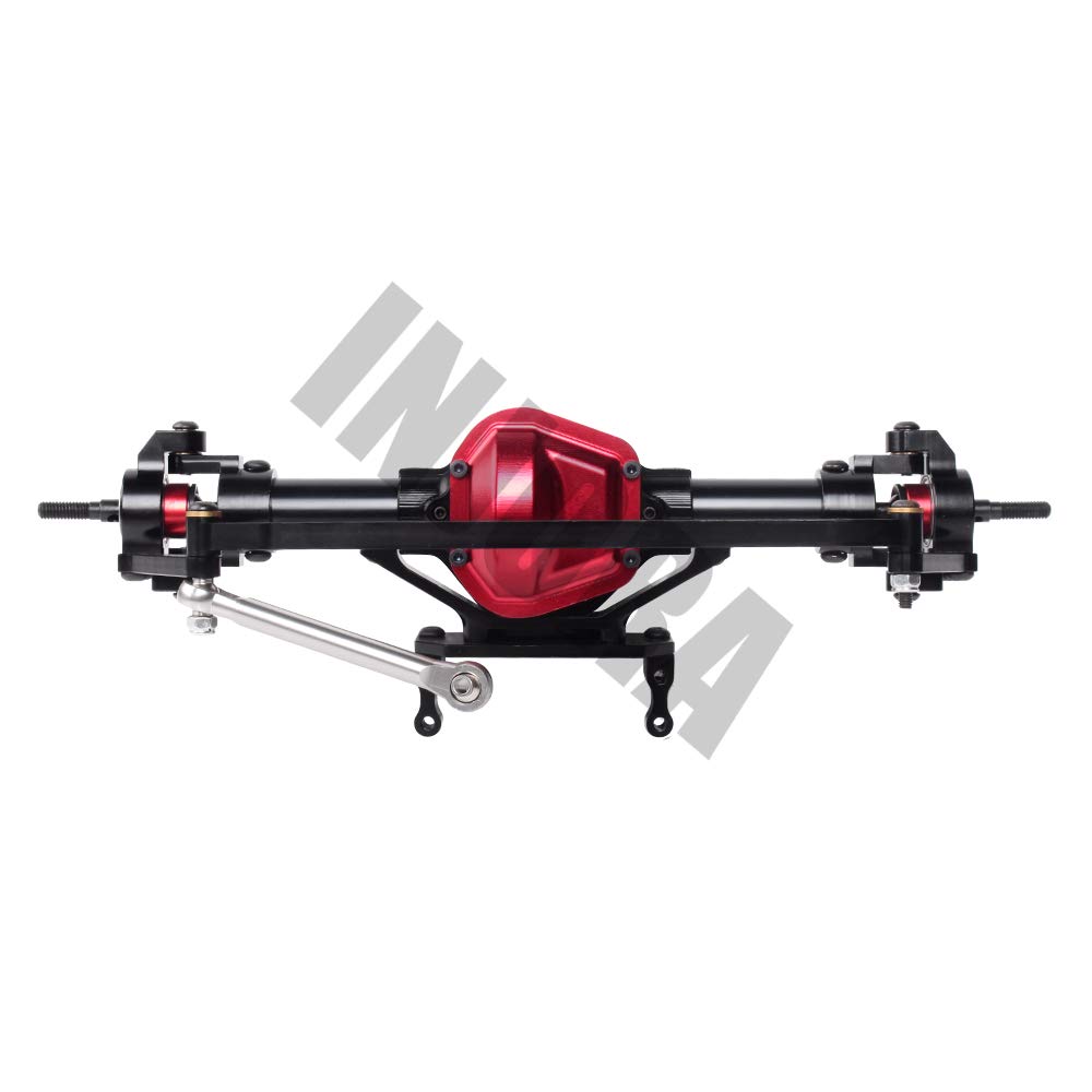 INJORA RC Front Axles CNC RC Metal Axle for 1:10 RC Crawler Axial SCX10 D90 Recat Gen 7 (Set B)