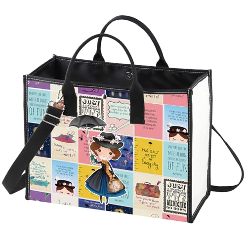 WZMPA Mary Tote Bag Mary Fans Gift Practically Perfect In Every W...